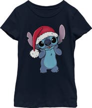 Lilo & Stitch Girl's Lilo & Stitch Santa Surprise Graphic T-Shirt