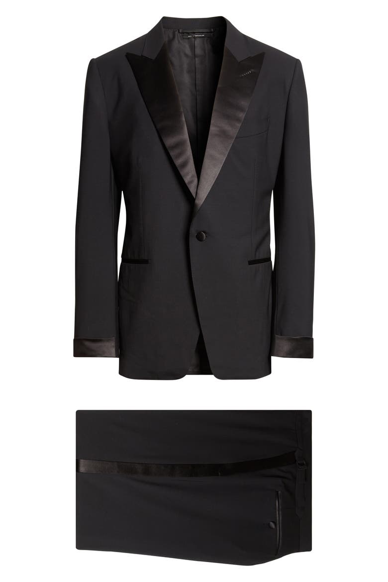 O'Connor Black Stretch Wool Tuxedo, Main, color, NAA BLACK