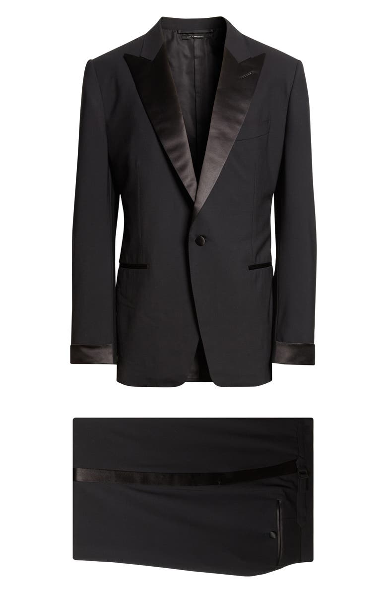 TOM FORD O'Connor Black Stretch Wool Tuxedo, Main, color, Naa Black