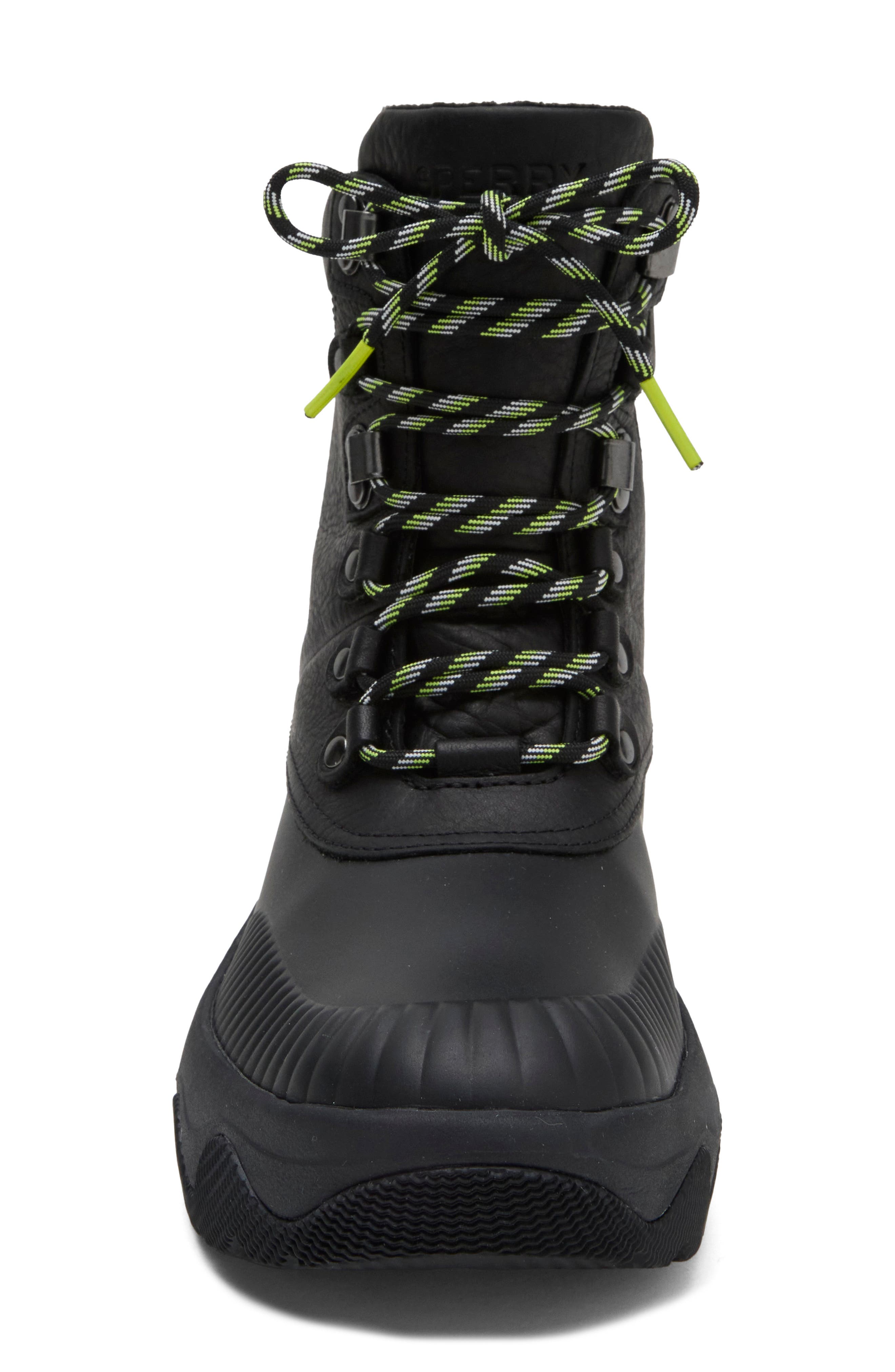 Acadia Leather Boot, Alternate, color, BLACK