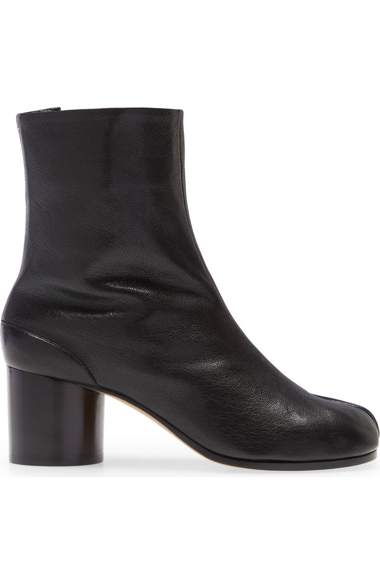 Maison Margiela Tabi Leather Boot, Alternate, color, Black