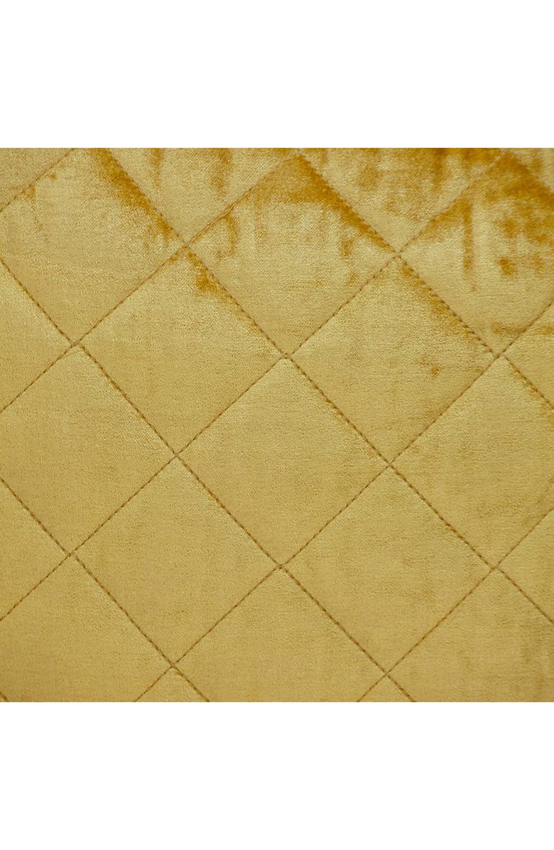 PARKLAND COLLECTION Milo Quilted Throw Pillow, Alternate, color, Yellow