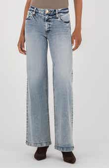 KUT from the Kloth Sienna High Waist Relaxed Straight Leg Jeans