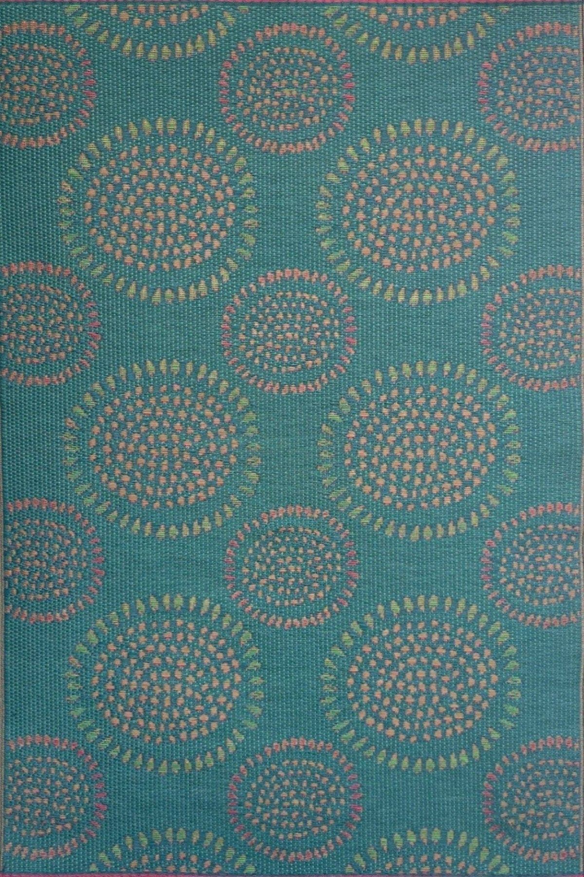 Teal Red - 2.5'x6'