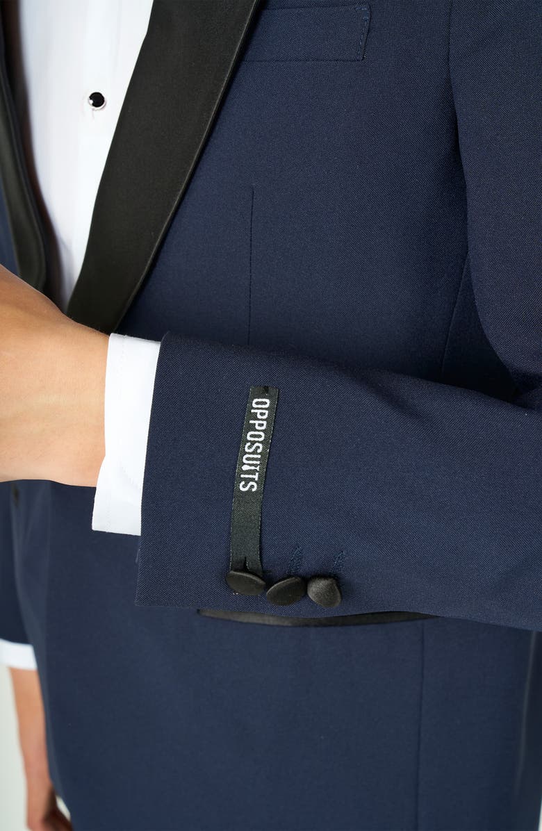 OppoSuits Kids' Midnight Blue Two-Piece Tuxedo Suit with Bow Tie, Alternate, color, Navy