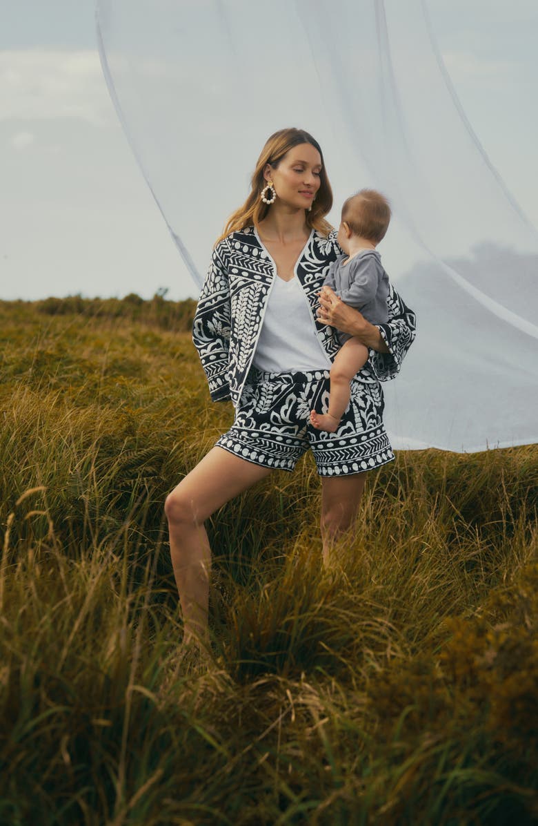 Cache Coeur Maternity jacket Java, Alternate, color, Black Multicolor