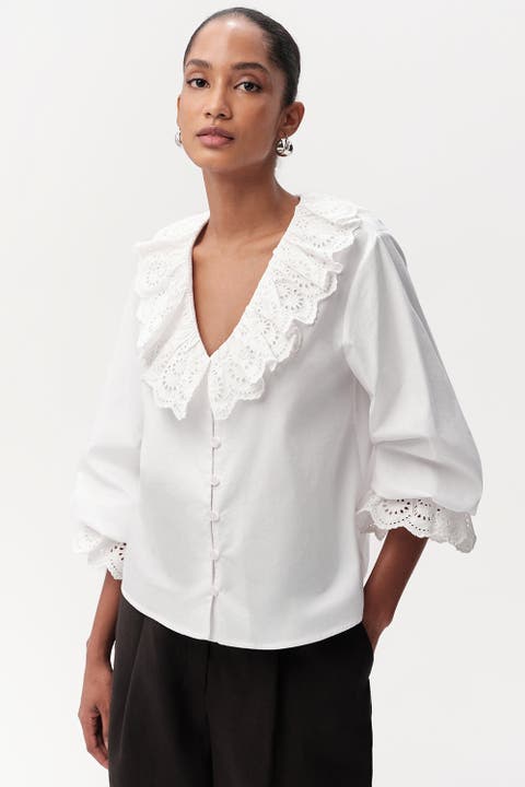 Bibiane Broderie Embroidered Blouse