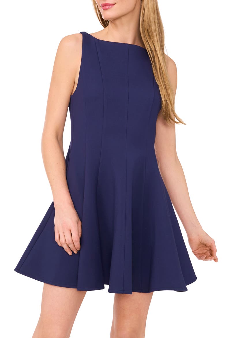 Panel Minidress, Alternate, color, BARITONE BLUE