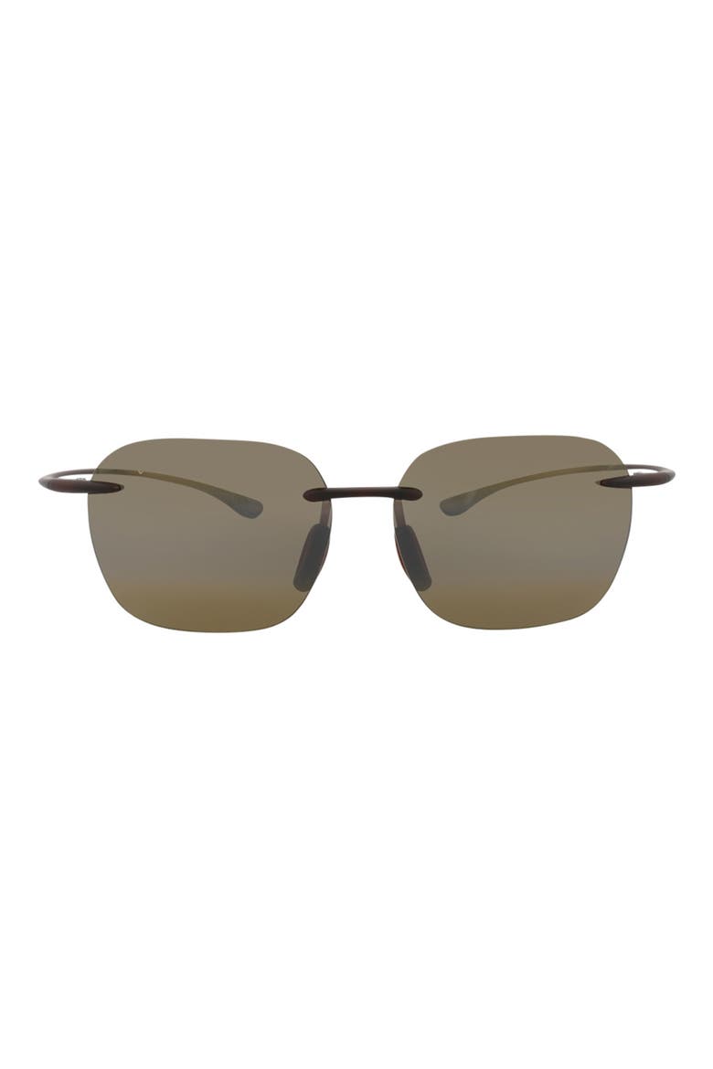 Core 50mm Polarized Square Sunglasses, Main, color, ROOTBEER ROOTBEER BRONZE