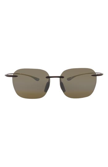 Maui Jim Core 50mm Polarized Square Sunglasses In Green