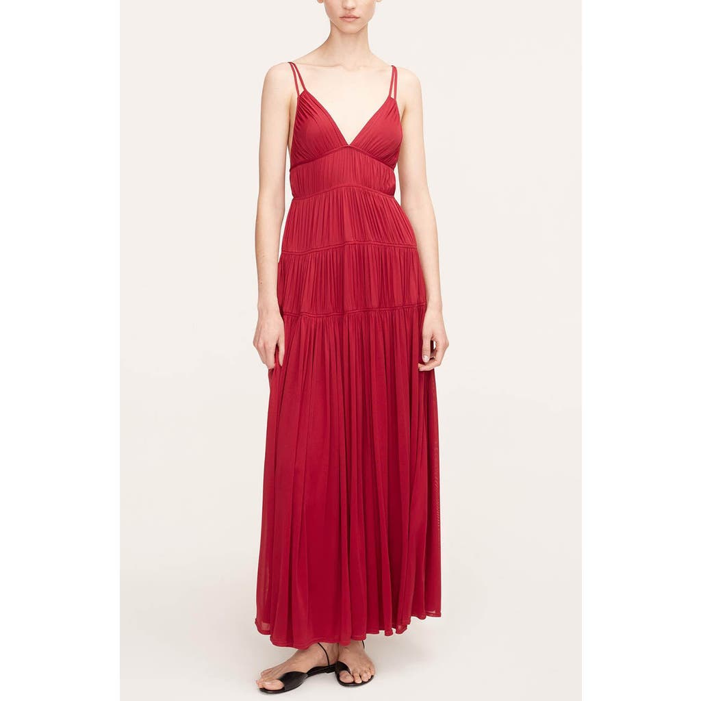 REBECCA TAYLOR REBECCA TAYLOR RUCHED MESH MAXI DRESS