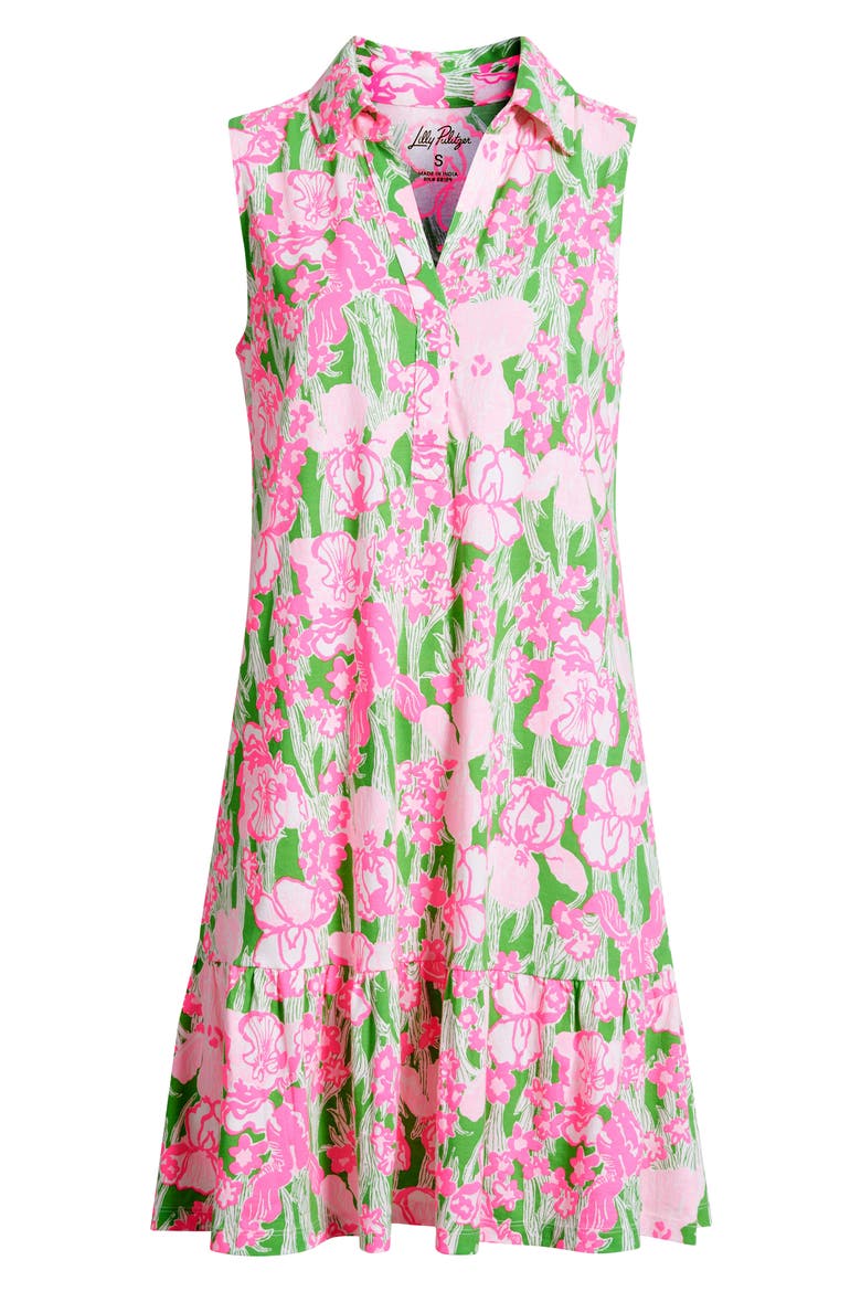 Riegan Print Sleeveless Shirtdress, Alternate, color, PUTTING GREEN HANNAH