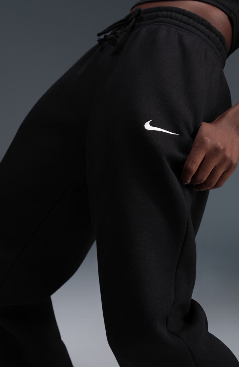 Nike Sportswear Phoenix Fleece High-Waisted Oversized Sweatpants, Alternate, color, 010 010 Black/Sail
