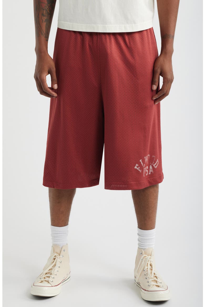 Canopy Mesh Basketball Shorts, Main, color, MAROON