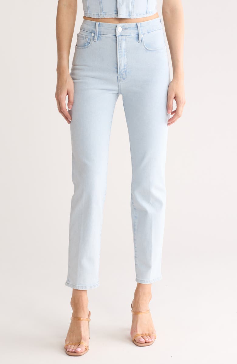 Good American Good Classic Straight Leg Jeans, Main, color, 