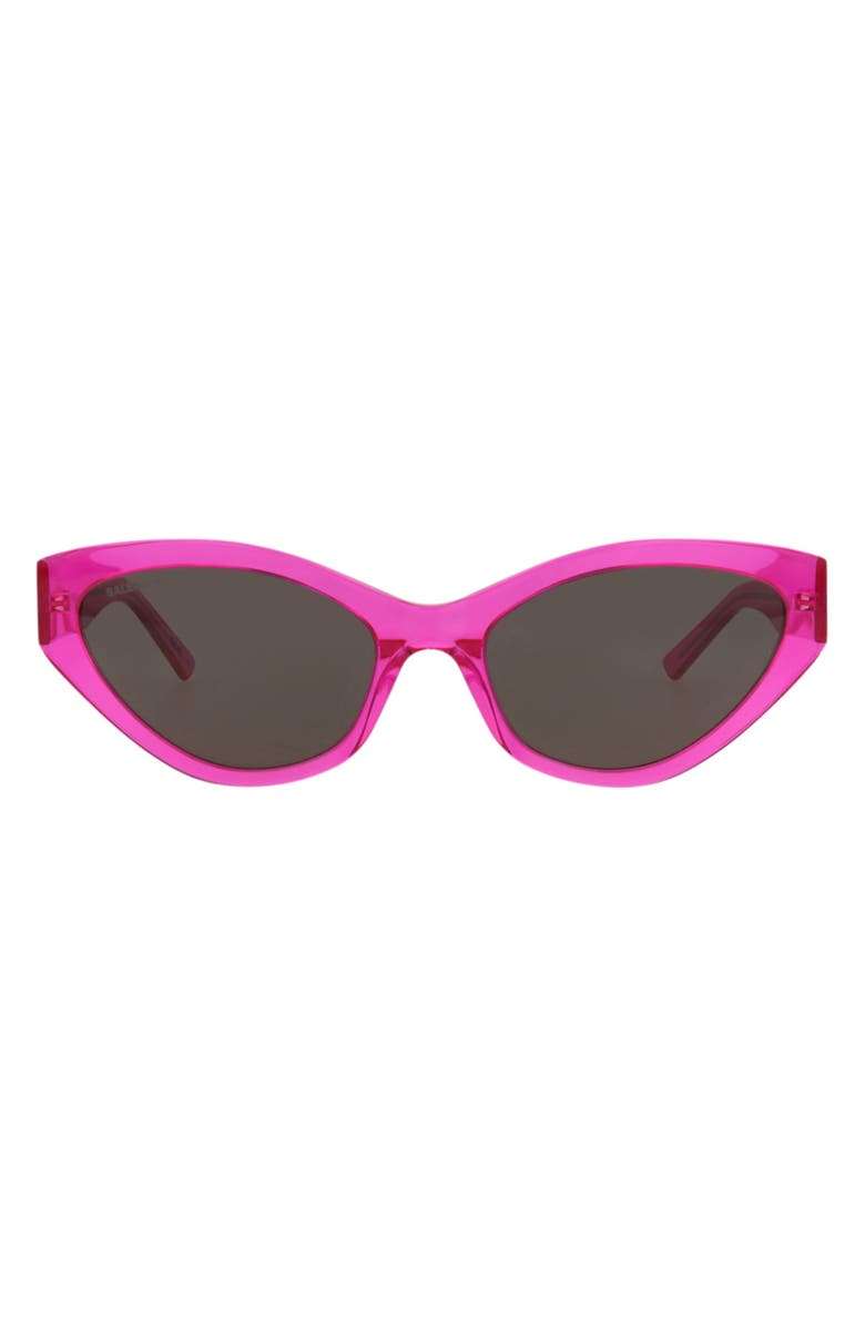 Balenciaga 57mm Cat Eye Sunglasses, Main, color, Fuchsia Fuchsia Grey