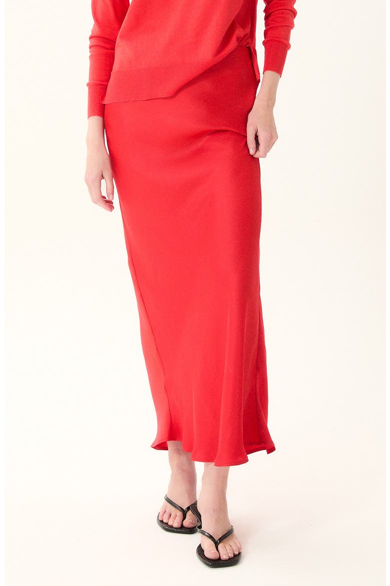 Madeira Maxi Skirt, Main, color, RED