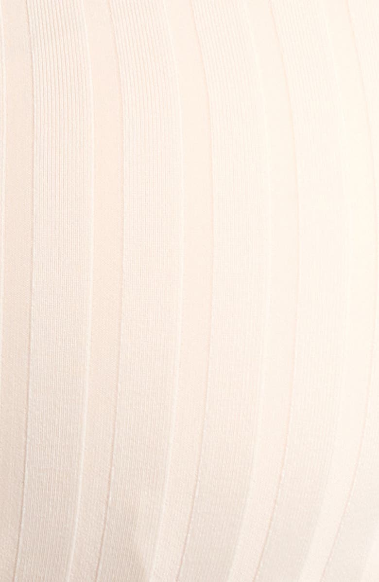 Sanctuary Textured Stripe U-Bar Bikini Top, Alternate, color, White Sand