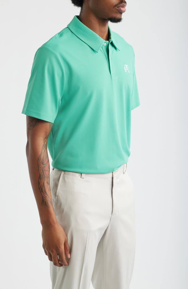 Malbon Golf Fairway Polo, Alternate, color, Marine Green