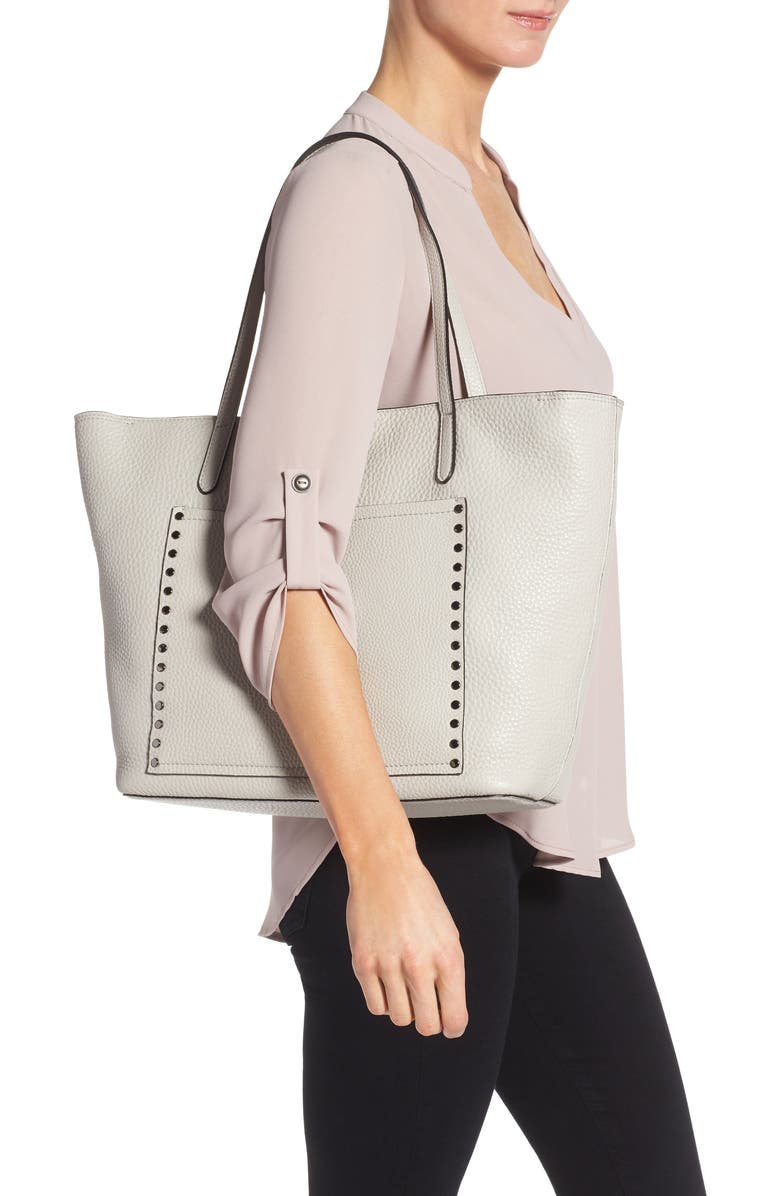 Rebecca Minkoff Unlined Front Pocket Leather Tote, Alternate, color,