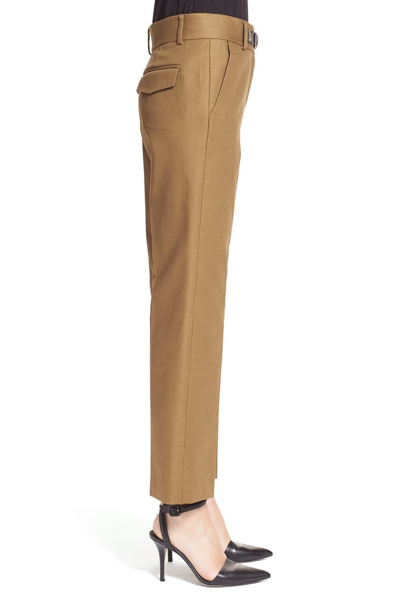 Buckled Tab Crop Bootcut Pants, Alternate, color, TERRAIN