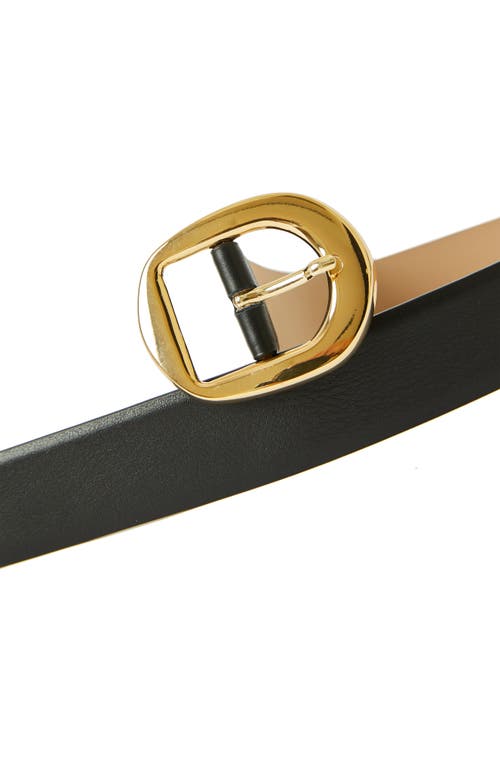 B-low The Belt Greyson Leather Belt In Black Gold