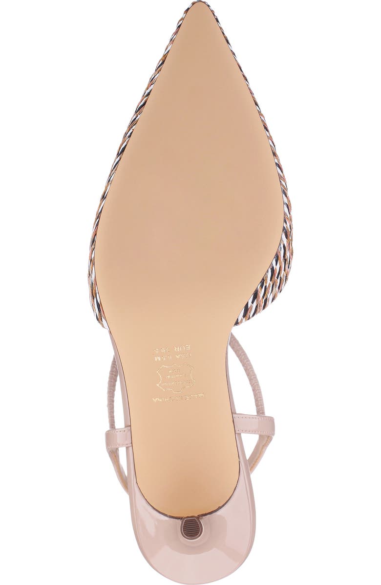 Nina Teena Pointed Toe Ankle Strap Pump, Alternate, color, Beige