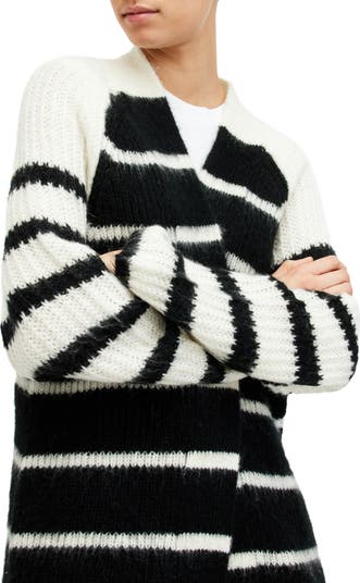 AllSaints Lou Long Open Front Cardigan Nordstromrack