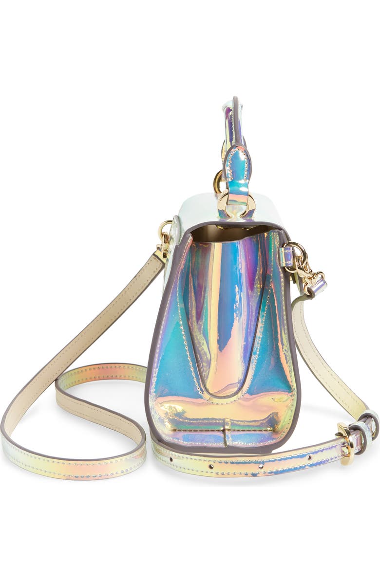 ZAC Zac Posen Eartha Iconic Iridescent Top Handle Mini Satchel, Alternate, color,