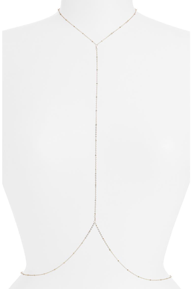 Slim Body Chain, Main, color, SILVER