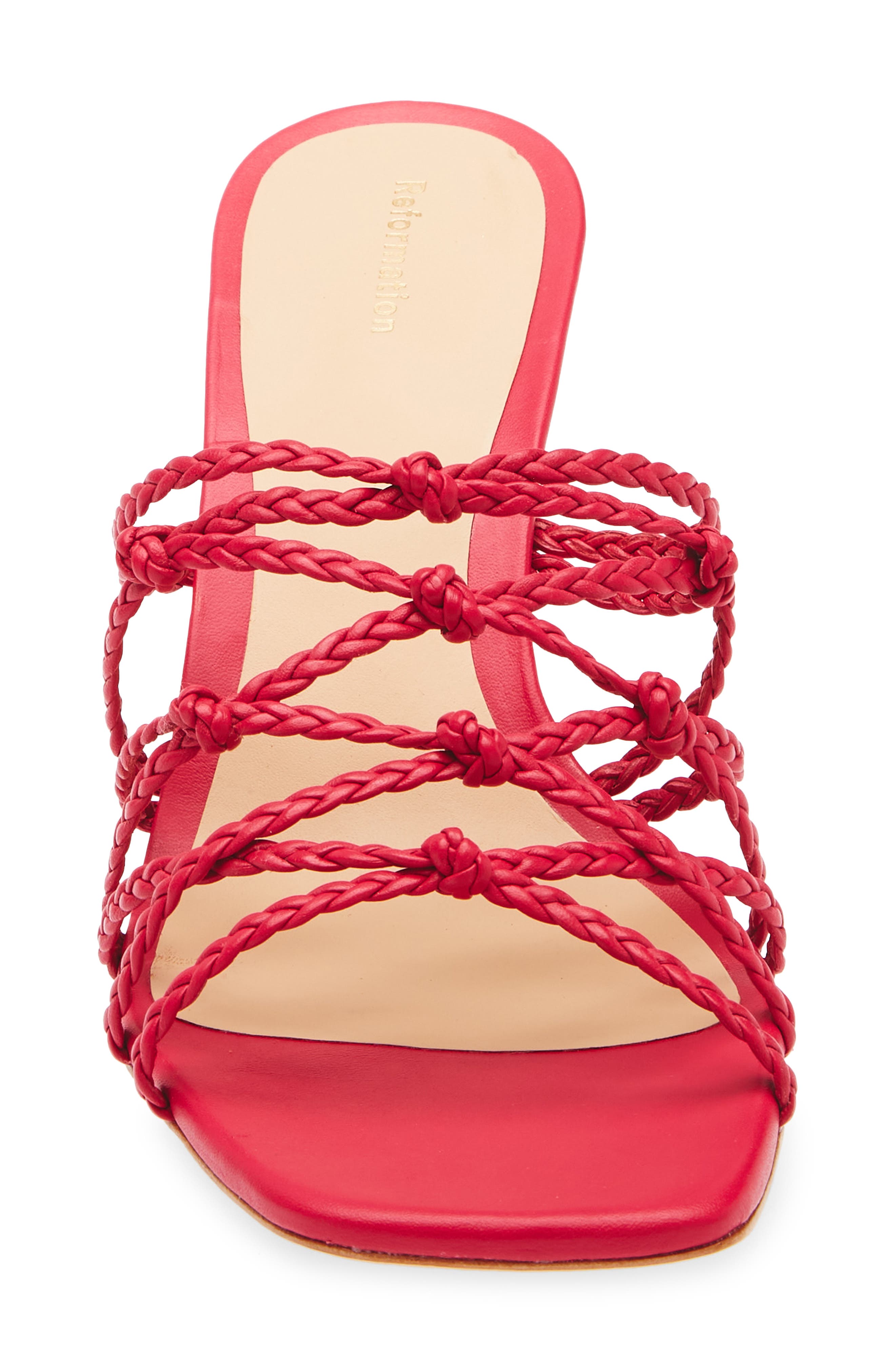 Reformation Mylo Braided Sandal, Alternate, color, 