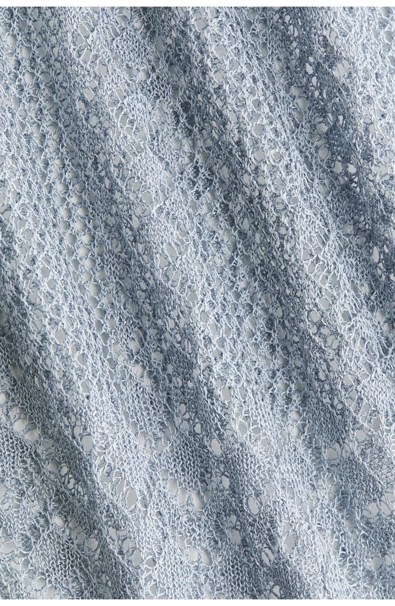 H&M Crochet-look Maxi Dress, Alternate, color, Light Blue