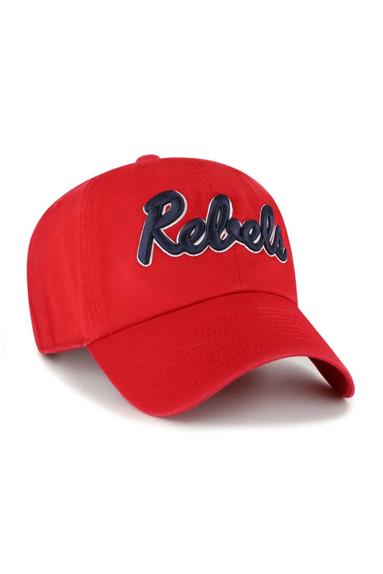 Men's '47 Red Ole Miss Rebels Clean Up Adjustable Hat, Alternate, color, Red