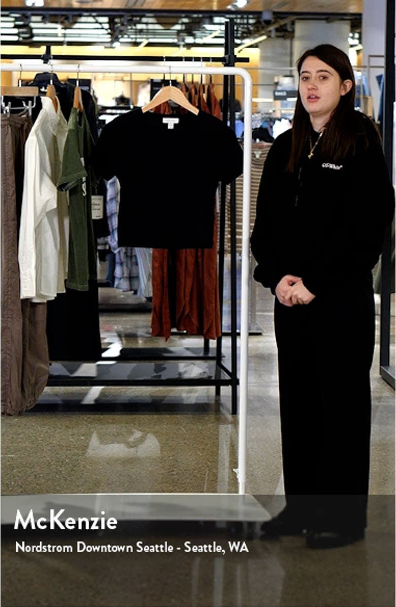 Everyday Cotton Crewneck Crop T-Shirt, sales video thumbnail