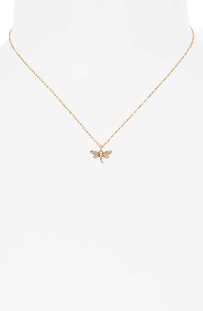 Electric Picks Dragonfly Pendant Necklace, Alternate, color,