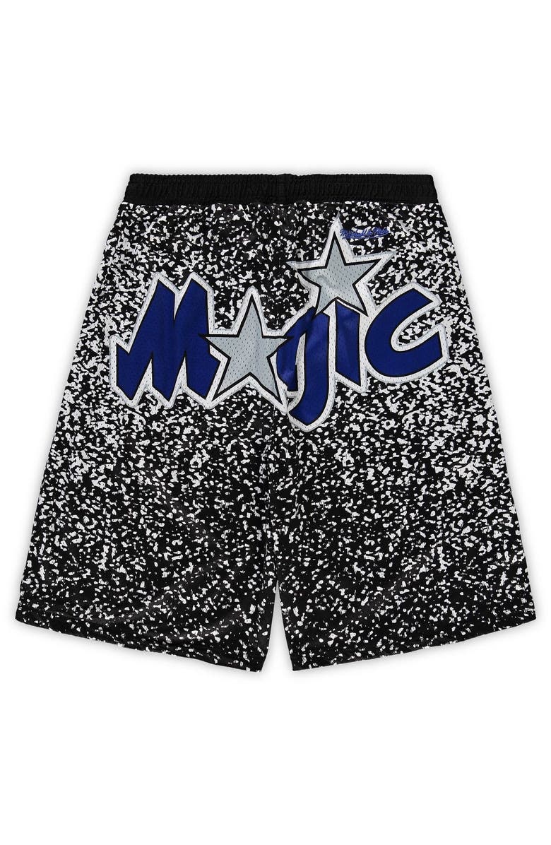 Mitchell & Ness Men's Mitchell & Ness Black Orlando Magic Big & Tall Hardwood Classics Jumbotron Shorts, Alternate, color, 