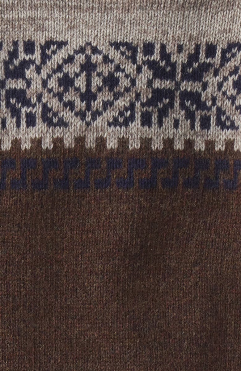 The Normal Brand Fair Isle Wool Blend Crewneck Sweater, Alternate, color, Brown Multi