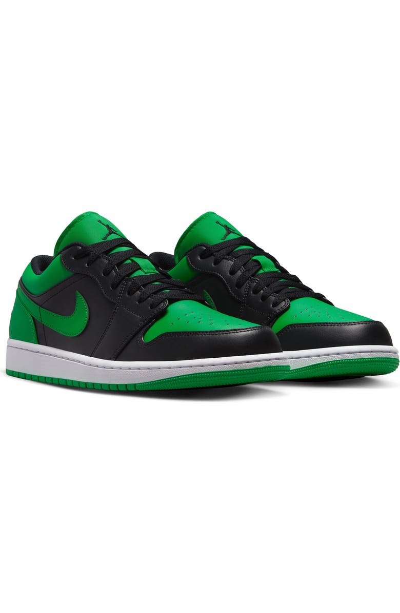 Jordan Air Jordan 1 Low Basketball Sneaker, Main, color, Black/ Lucky Green/ White