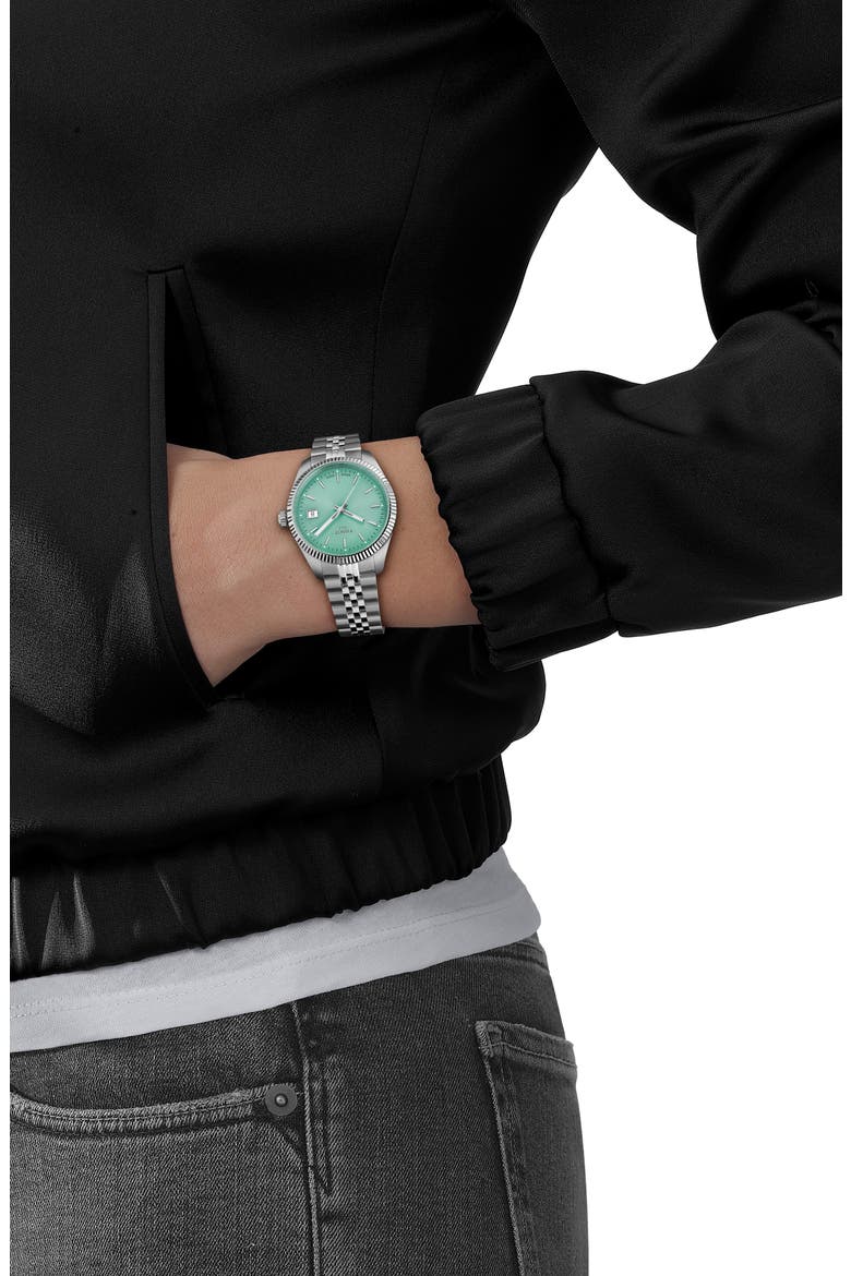 Ballade Bracelet Watch, 34mm, Alternate, color, GREEN