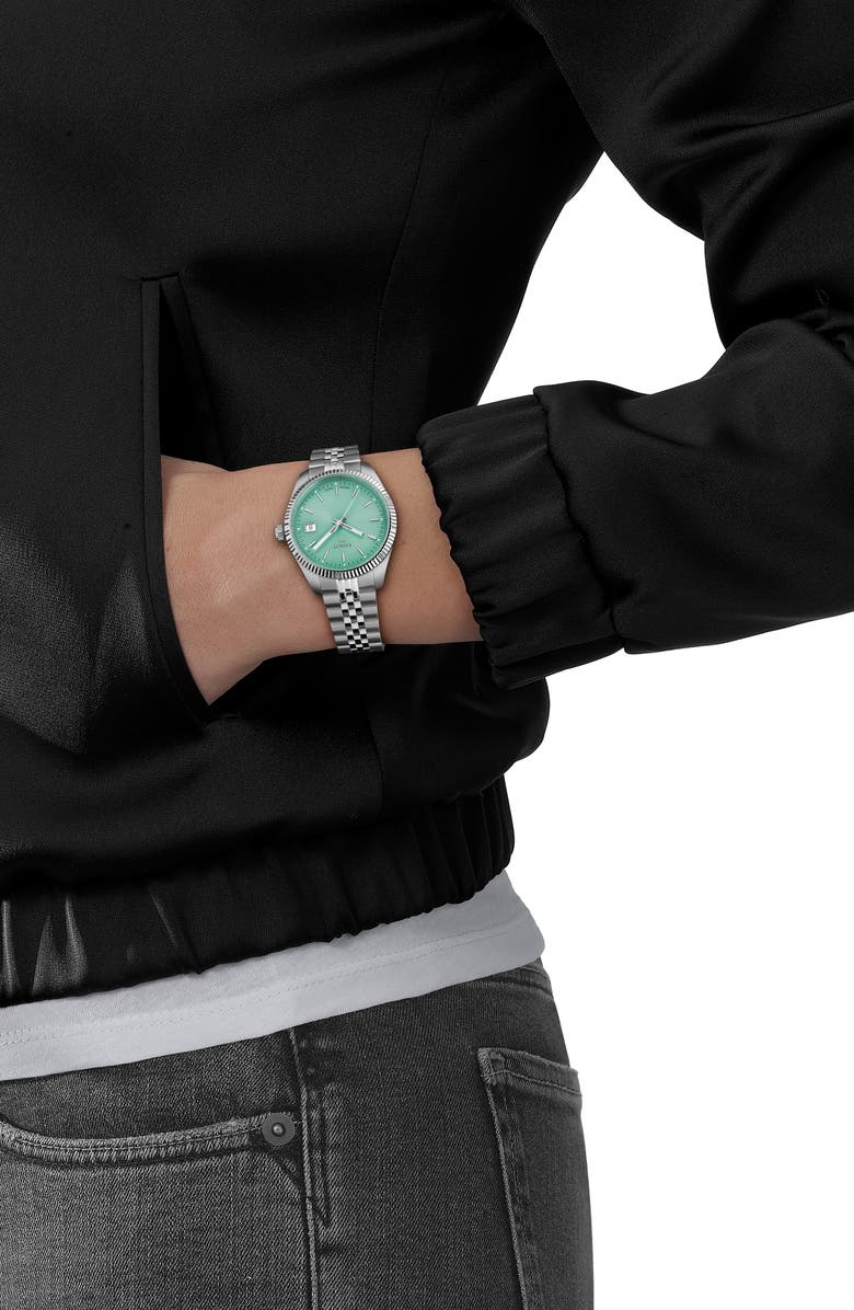 Tissot Ballade Bracelet Watch, 34mm, Alternate, color, Green