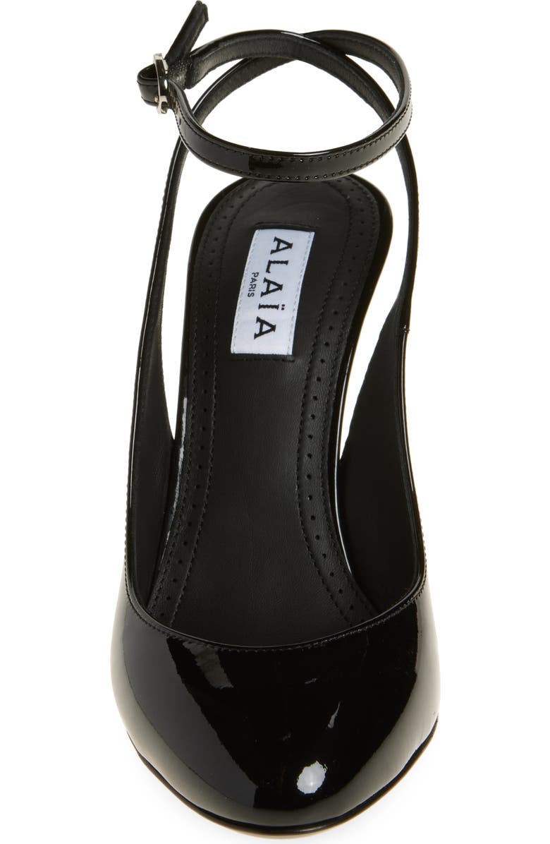 Alaïa Decollete Slingback Ankle Strap Pump, Alternate, color,