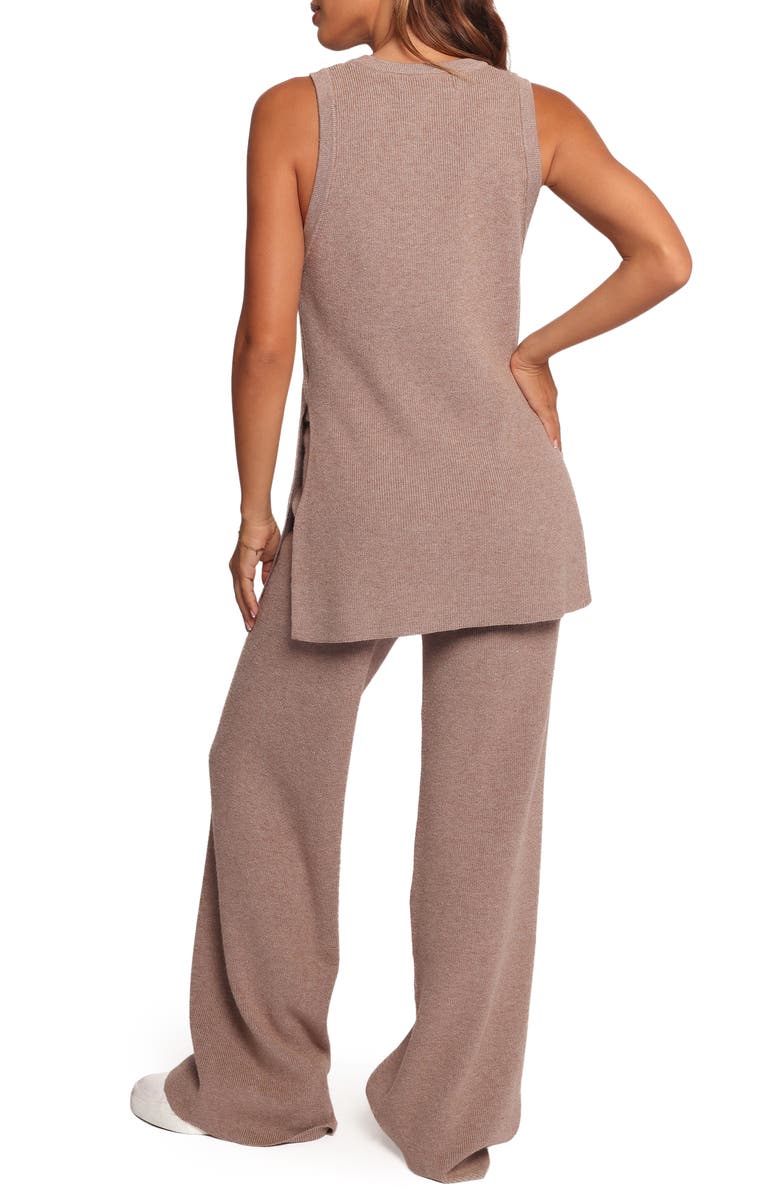 Petal & Pup Ellory Knit Tank & Pants Set, Alternate, color, Taupe Marle