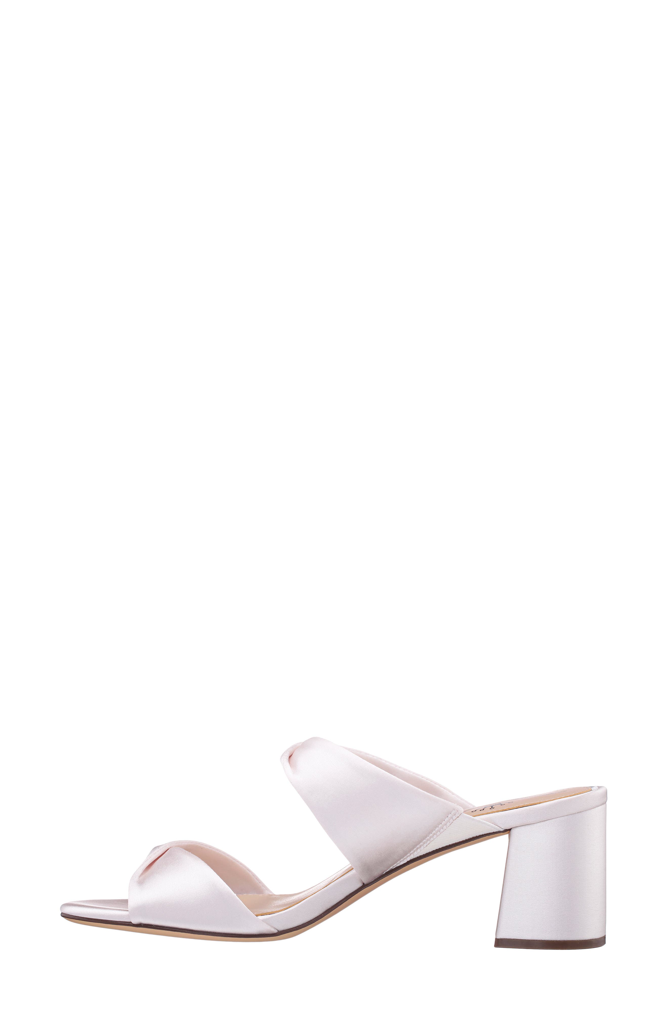Nina Bassie Block Heel Slide Sandal, Alternate, color, Ivory