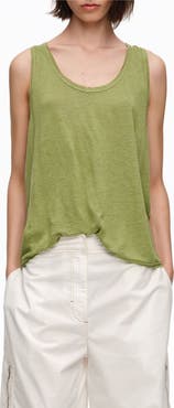 Bimba y Lola Washed Linen Vest Top