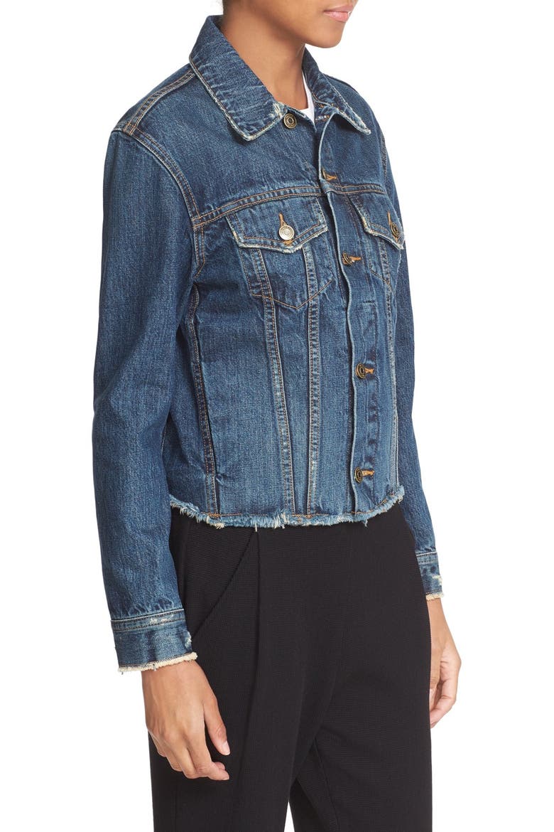 Cutoff Denim Jacket, Alternate, color, ENGINEER