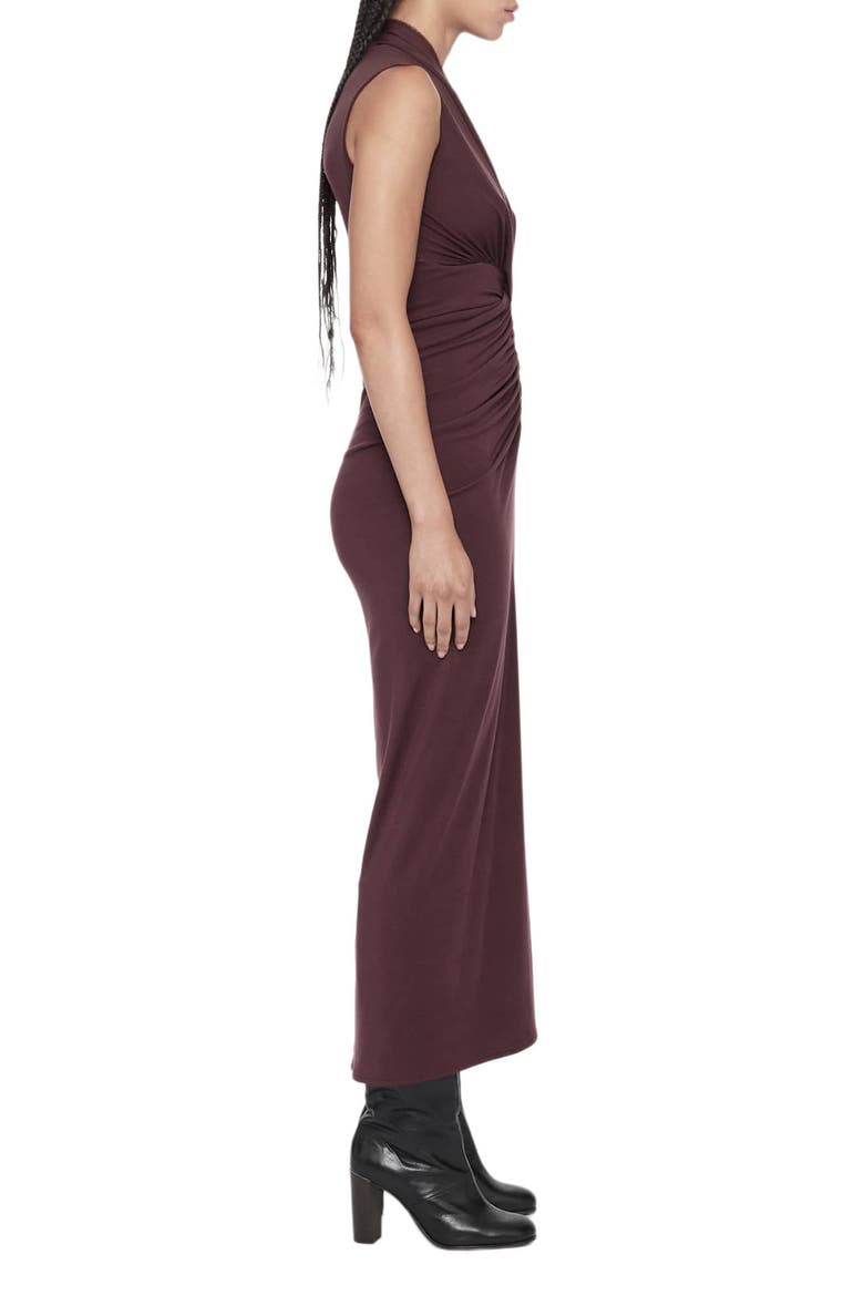 Dariya Sleeveless V-Neck Dress, Alternate, color, OXBLOOD RED
