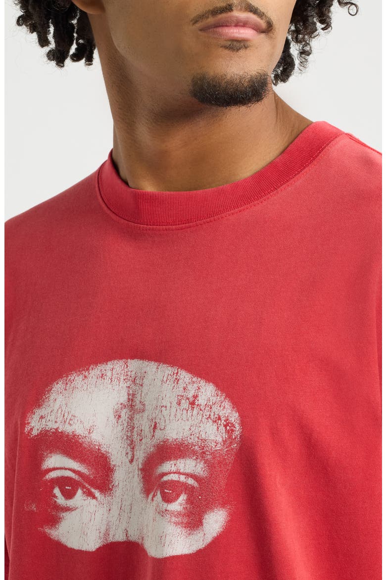 21 Savage Graphic Tee, Alternate, color, RED WASH