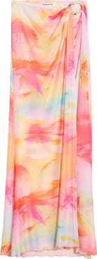 Kulani Kinis Sheer Mesh Cover-Up Maxi Skirt