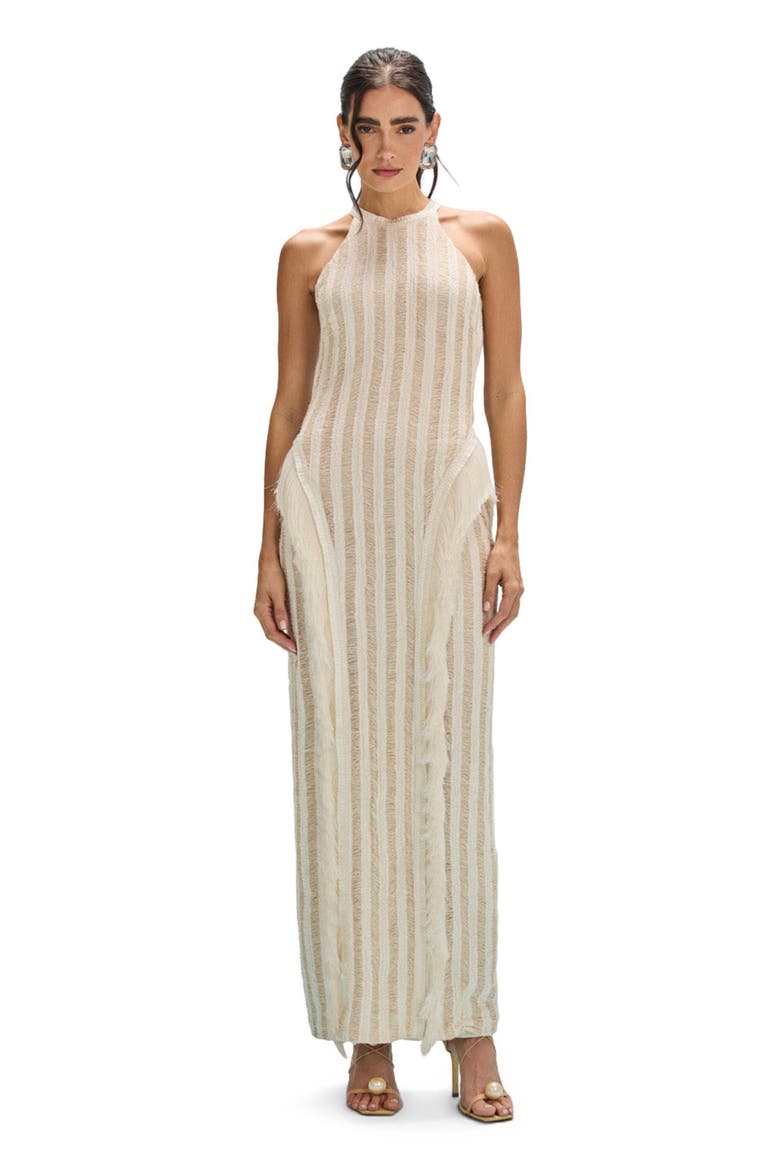 Celeste Knit Gown, Main, color, OFF WHITE
