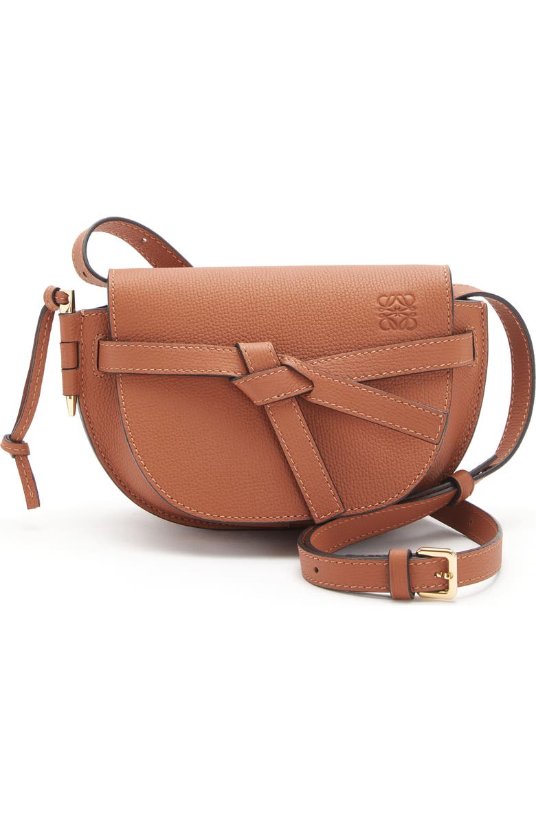 Loewe Mini Gate Dual Leather Crossbody Bag, Main, color,